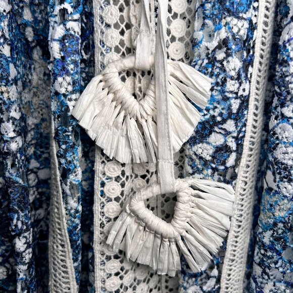 Ramy Brook Robin Lace Tie-Waist Cover-Up Tunic Large Coastal Beach Minidress Swi - Picture 5 of 5